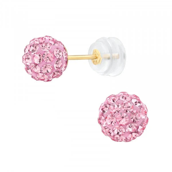 14k  Gold Rose  Stud Earrings