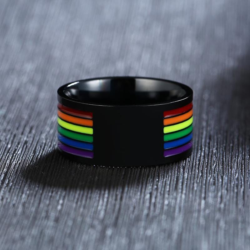 Stainless Steel Rainbow Ring