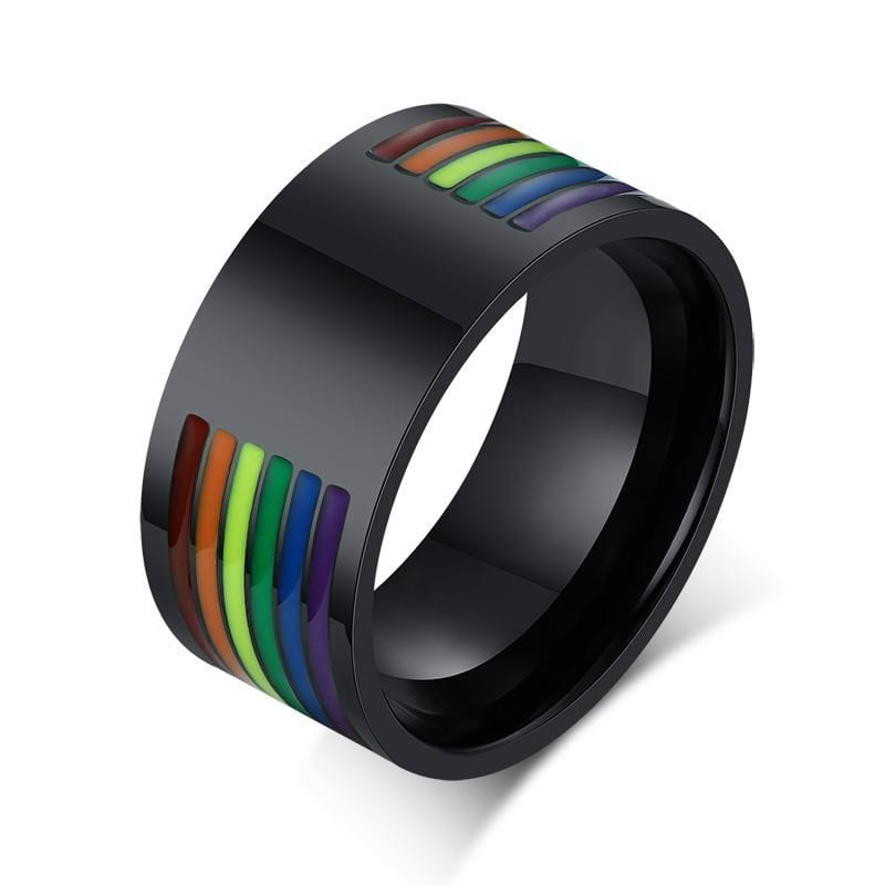 Stainless Steel Rainbow Ring