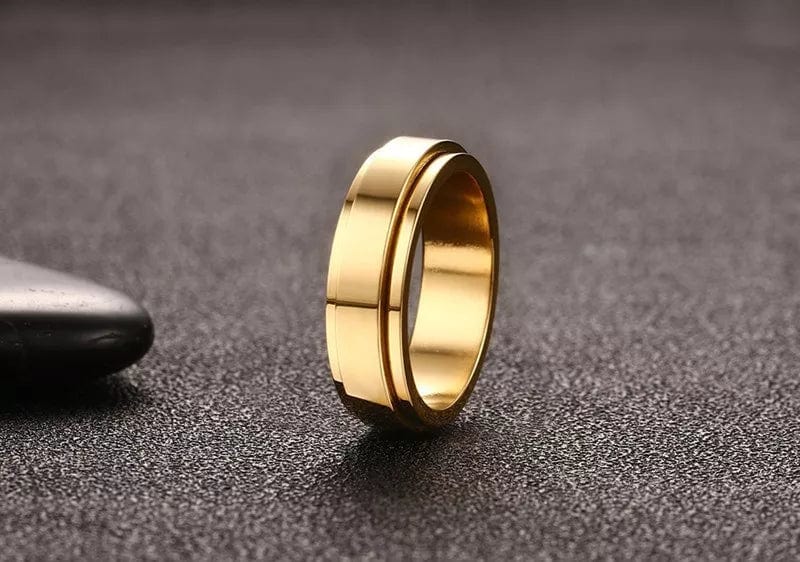 Unisex Gold Spinner Ring