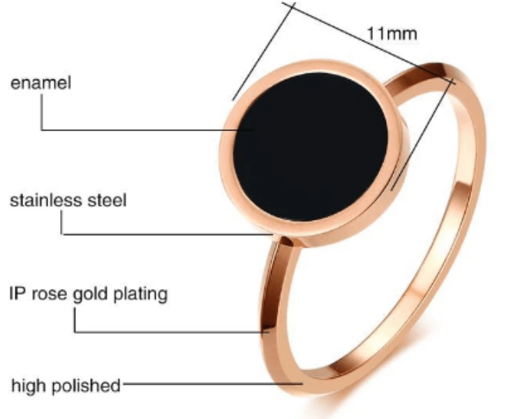 Beautiful Rose Gold  Signet Ring for Women